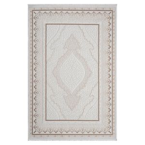 Alfombra Konfor Elex 5208 Clásica, Tejida, Marrón, de Poliéster, con Flecos Rectos, Pelo Medio, Hecha a Máquina, para Sala de Estar o Recibidor - Product Image 6
