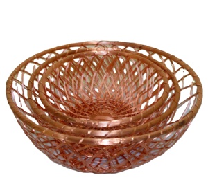 New Design Hot Sale Iron Storage Metal Mesh Grid Fruits Flower Mini <b>Basket</b> for Home Decoration - Product Image 1