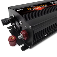 Convertisseur d'alimentation pour voiture, onde sinusoïdale pure, 12V/24V 2600W 220V 50/60Hz monophasé, pour utilisation avec des appareils électroménagers, avec une efficacité de 90%
