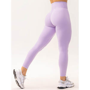 เลกกิ้งรัดรูปเอวสูงสำหรับผู้หญิงกางเกงเลกกิ้งแฟชั่นเอวสูงลายลาเวนเดอร์ออกแบบได้ตามต้องการ - Product Image 6