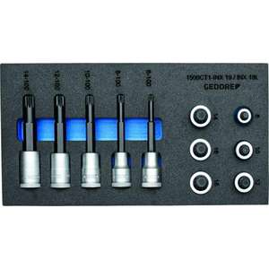 Gedore 1/2'' Screwdriver <b>Bit</b> Socket Set Check-Tool Module Product - Product Image 1