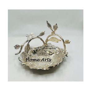 Bol de service en fer poli de qualité supérieure pour dattes et chocolats, design tendance couleur argent, idéal pour les mariages, produit phare - Product Image 2