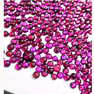 โกเมน rhodonite ธรรมชาติ4-5มม. 1285 CTS Lot iroc ขายพลอยหลวมคุณภาพสูงกลับแบน CAB 3054ชิ้น - Product Image 2