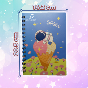 สมุดบันทึกแบบมีเส้นบรรทัด 80 หน้า ปกแบบมีช่องว่าง ปกโลหะ เข้าเล่มแบบเกลียวความร้อน ขนาด B6 B5 A6 สำหรับใช้ในโรงเรียน 100 แผ่น - Product Image 4