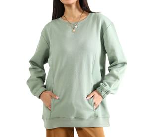 เสื้อสเวตเตอร์ผ้าฝ้ายคุณภาพสูงของผู้หญิงเสื้อมีฮู้ดแห้งเร็วสวมใส่สบายสำหรับฤดูหนาวน้ำหนักเบาไซส์พิเศษเป็นที่ต้องการสูง - Product Image 4