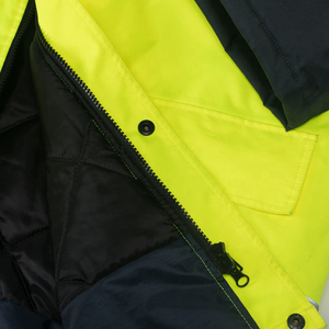 Chaqueta protectora de seguridad reflectante impermeable de alta visibilidad de alta calidad 300D Oxford ropa de trabajo recubierta de PU ropa de lluvia de alta visibilidad - Product Image 3