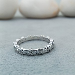 Anillo de Compromiso y Boda para Mujer con Diamante Cultivado en Laboratorio de 1 Quilate, Corte VVS, Chapado en Oro de 14k/18k, con Diamantes Incrustados de Moda, Certificado IGI - Product Image 1