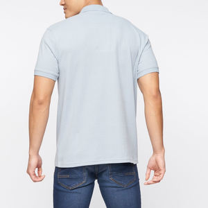 Venta al por mayor 100% algodón hombres Polo camiseta personalizada bordada de secado rápido transpirable Golf camisa de cuello ligero nuevo modelo de impresión sólida - Product Image 4