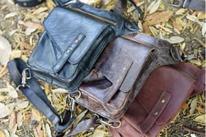 Sac de cuisse en cuir véritable Sac de hanche léger avec sangle de cuir recouvert de jambe Fanny Pack - Product Image 3