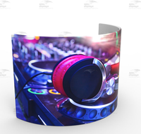 Vente en gros de décors d'écran vert Façade Dj Booth Led Vogue Booth Personnalisé Grand Design Exposition Stand de Salon Stand Affichage
