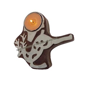 Deer Hand Crafted Wooden <b>Tea</b> <b>Light</b> Holder Stand for Anniversary Wedding Home and Events Decoration - Product Image 4