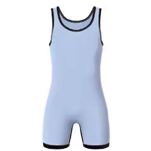 Combinaisons de lutte personnalisables de haute qualité 2025-26, couleur unie, polyester et élasthanne, sans bretelles, fermeture à pression, respirantes, sur mesure - Product Image 1
