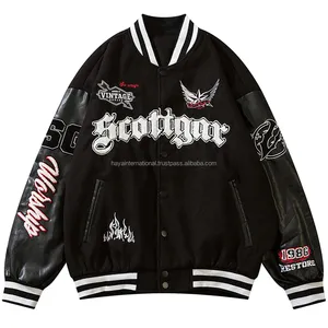 Ropa al por mayor para hombre, al aire libre rompevientos, chaqueta de chenilla personalizada, Color marrón, 100% Lana, Unisex - Product Image 4