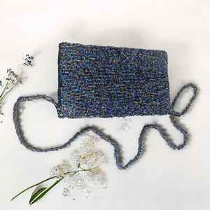 Bolso de Magnolia con cuentas, monedero con cuentas florales, bolso de flores blancas, bolso de hombro de primavera, monederos con cuentas de verano, hecho a mano floral - Product Image 2