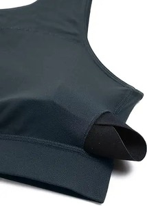 Conjunto de Sujetador deportivo cómodo de talla grande para mujer, sujetador de Fitness con hebilla trasera ajustable, Sujetador deportivo hueco con copa semifija absorbente - Product Image 5