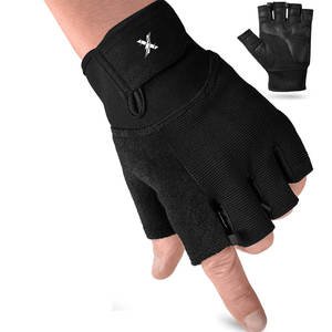 Guantes de Gimnasio Ligeros y Duraderos de Neopreno con Correa de Muñeca Ajustable Antideslizante, Diseño de Medio Dedo para Entrenamiento Físico - Product Image 1
