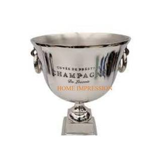 Seau à vin classique en acier inoxydable avec revêtement en poudre noire, durable, pour les fêtes, grande capacité, logo personnalisable - Product Image 4