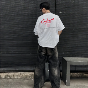 COOLWIND, camiseta de gofres de alta calidad para mujer, de talla grande, ecológica, transpirable, bordado, estampado de serpiente corto, elegante, de gran tamaño - Product Image 2