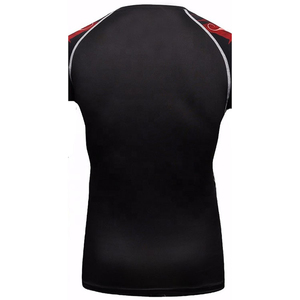 Camiseta de Compresión MAA para Hombre, Diseño Personalizado, Etiqueta Personalizada, Bajo Costo, MMA, Transpirable, 100% Poliéster, 220g, Corte Perfecto, a la Moda - Product Image 6