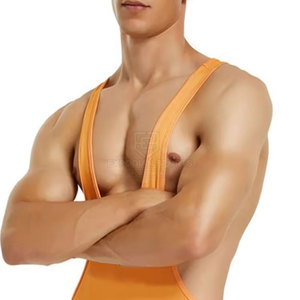 Combinaison de lutte professionnelle de haute qualité en spandex/polyester avec bretelles réglables pour un entraînement confortable - Meilleure vente - Product Image 4