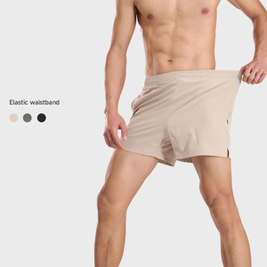 Shorts de sport pour hommes à séchage rapide en polyester, avec fermetures éclair, pour l'entraînement et le jogging, vente en gros - Product Image 2