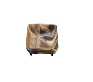 Plateau de vaisselle peu profond en corne brune et bronzée de luxe pour le rasage à domicile, service décoratif, bol décoratif de buffle de vente chaude - Product Image 3