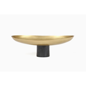 ชุดถาดผลไม้ทองเหลืองแบบโมเดิร์นพร้อมฐานหินอ่อน ของตกแต่งบ้าน ของประดับงานแต่งงาน ผู้จำหน่ายขายส่ง - Product Image 2