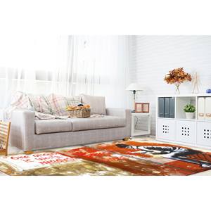 Tapis d'intérieur imprimé - Tapis de porte d'entrée avec motif graffiti Banksy, tapis doux à poils longs - Product Image 3