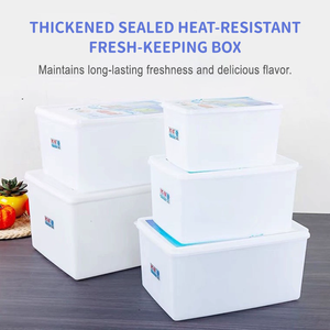Conteneurs de stockage alimentaire en plastique de haute qualité Grande capacité Épaissi Étanche à l'air Résistant à la chaleur et au froid - Product Image 1