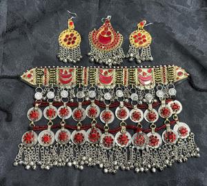 Haute qualité mariée Afghani Vintage ensembles de bijoux Style afghan Tribal Kuchi à la main couleur dorée ensemble de bijoux confortable - Product Image 1