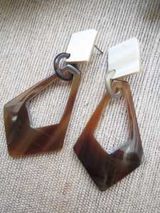 ต่างหูเขาสัตว์ทำมือดีไซน์มีสไตล์ไม่ซ้ำใครทนทานเป็นมิตรกับสิ่งแวดล้อม - Product Image 3