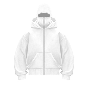 Sudadera con capucha de algodón de invierno 2025 para hombre, colores personalizados, manga larga, transpirable, deportes al aire libre, informal, cubierta de cara completa, capucha - Product Image 3