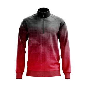 Chaqueta Deportiva Sublimada con Cierre de Cremallera de Cuarto para Hombre, Cómoda y Elástica, para Deportes y Sesiones de Gimnasio - Product Image 1