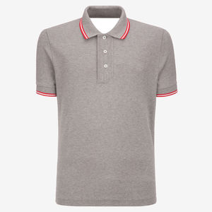 เสื้อโปโลผ้าฝ้าย100% สำหรับผู้ชายเสื้อกอล์ฟแบบเรียบง่ายออกแบบโลโก้ได้ตามต้องการ - Product Image 1