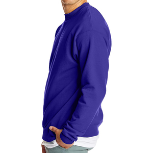 Sweat-shirt à col rond surdimensionné pour hommes de haute qualité 100% coton Style d'hiver décontracté avec logo personnalisé pour les basiques d'automne Sweat-shirt - Product Image 3