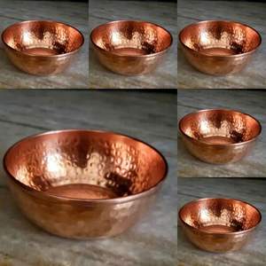Ensemble de 2 bols de service en finition cuivre, vaisselle élégante pour les repas quotidiens, les réceptions de famille et les célébrations - Product Image 2