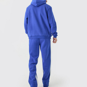 Ensemble survêtement décontracté pour homme avec logo personnalisé, pantalon de jogging ample, sweat-shirt à capuche, pantalon de jogging évasé et sweat-shirt à capuche pour adultes - Product Image 2