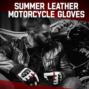 Motorbike Riding Gloves Reinforced Comfortable Fit Breathable Sports Racing Accessories Anti <b>Slip</b> Motorbike Riding Gloves - Product Image 3