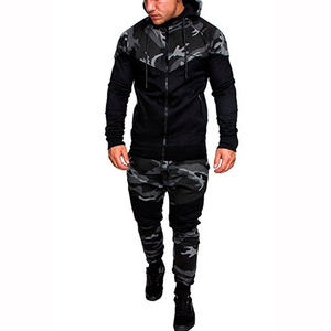 Sweat à capuche de haute qualité 100% coton polaire 500 Gsm avec camouflage pnnels pull à capuche sweat Logo personnalisé sweat à capuche vierge en éponge française - Product Image 3