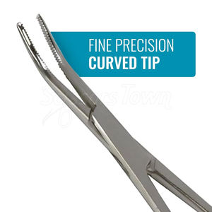 Pinzas Kelly de precisión, pinzas de bloqueo hemostáticas curvas de acero inoxidable, abrazadera, instrumento Médico Quirúrgico - Product Image 2