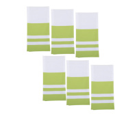 Ensemble de 8 serviettes carrées en coton vintage faites à la main, 100% réutilisables, écologiques, bio, brodées, logo personnalisé, couleur personnalisée, pour la maison