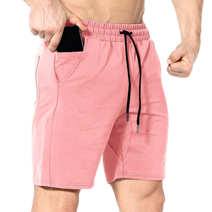 Pantalones cortos de gimnasio para hombre logotipo personalizado de alta calidad al por mayor nuevo estilo mejor material liso teñido PANA tarifa barata - Product Image 3