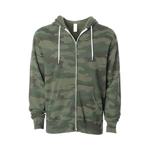 Sudadera con Capucha de Forro Polar Cálido para Invierno, Diseño de Tela para Ropa de Exterior, Logotipo Personalizado Bordado, Sudadera con Cierre y Capucha Lisa - Product Image 1