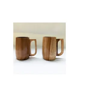 创意木杯套装拿铁艺术饮水杯工艺品木杯冷饮定制尺寸热卖