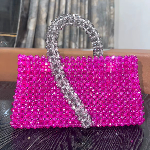 กระเป๋าเงินสำหรับออกงานกลางคืนสำหรับผู้หญิงมีสายประดับคริสตัลเพชรมีพู่ประดับลวดลายเรขาคณิตสำหรับใช้ในชีวิตประจำวัน - Product Image 1