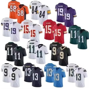 T-shirts colorés personnalisés pour hommes maillot universitaire ensemble d'uniformes pour jeunes maillots de haute qualité équipes de football américain vêtements de chemise THT WEARS - Product Image 4