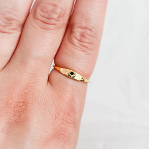 Cina all'ingrosso anelli in acciaio inossidabile gioielli personalizzati placcati in oro 18 carati semplice anello <span class=keywords><strong>di</strong></span> dichiarazione Minimal Sun Band anelli da damigella d'onore - Product Image 3