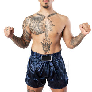 Pantalones cortos Muai Thai con estampado personalizado directo de fábrica, ropa cómoda de artes marciales de boxeo con su propio logotipo de diseño - Product Image 3