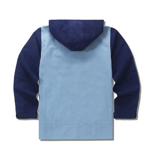 Veste Coupe-Vent pour Homme Contraste Fermeture Éclair Bouton Imperméable Nylon Court Long Uni Patchwork Broderie Été Extérieur Vente en Gros - Product Image 3