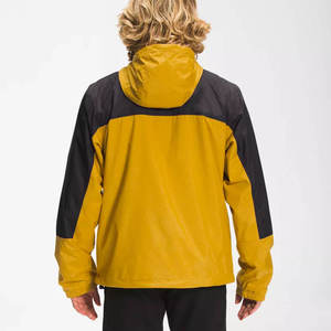 Men's Hooded Color Blocking Puffer <b>Jacket</b> Waterproof Eco-Friendly Windproof Zipper Casual Winter Coat Regular <b>Fit</b> Front - Product Image 6